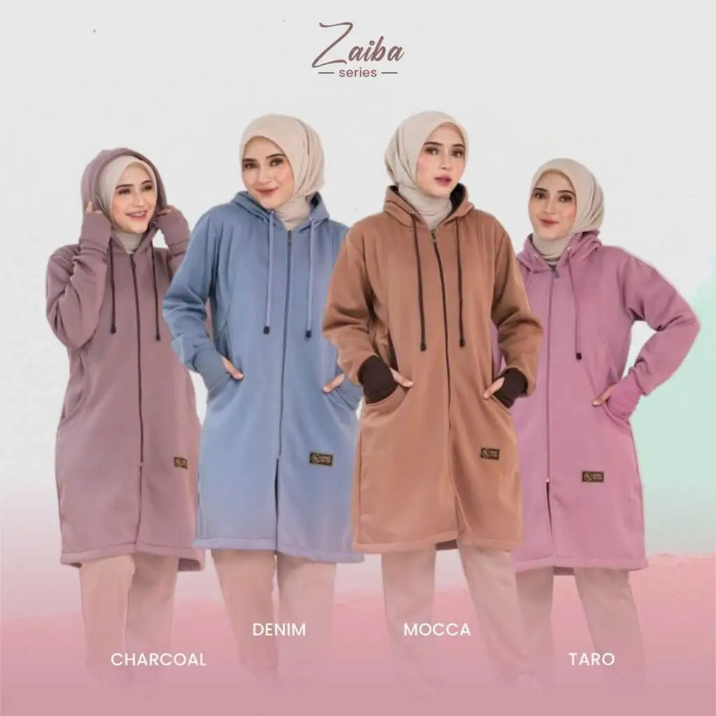 NEW Jaket Hijab Muslimah-Jaket panjang wanita Hijabers-jaket hijab terbaru dan terlaris