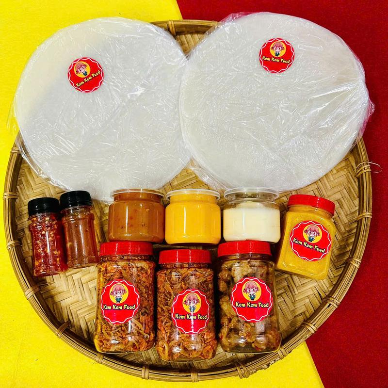  Combo FULL SỐT Bánh Tráng Phơi Sương KEMKEMFOOD+ Sốt Phô Mai Trứng Muối + Sốt Muối Sệt +Sốt Mayo + Muối Béo  FREESHIP  