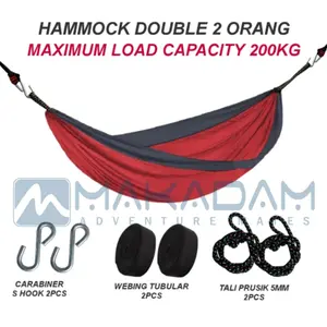 hammock doublenest ayunan gantung camping double besar 2 orang