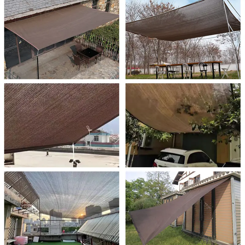 【Siap Stok COD】 jaring paranet 90% Anti UV Sunshade Net Tabir surya coklat jaring taman paranet lebar 3 meter peneduh tanaman 3