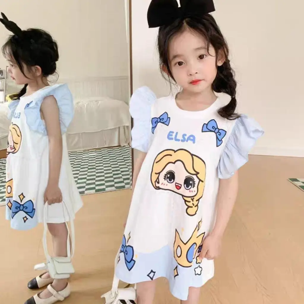 Bass Fashion Baju Dress Anak Import Perempuan