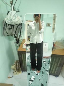 Product Review of [GUZINAN] Áo Sơ Mi Chất Liệu Oxfost Dày Dặn Cổ Bẻ Tay Dài Form Rộng from T**h 0