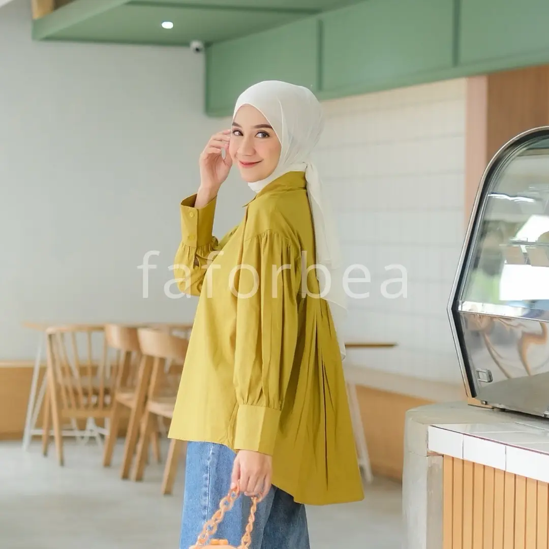 Faforbea Sherin Shirt - Cotton Paris Baju Katun