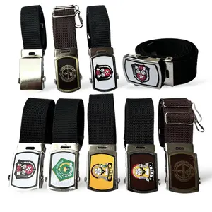 12 PCS ikat pinggang anak sekolah SD.SMP.SMA. Kepala roda geser Gesper sabuk