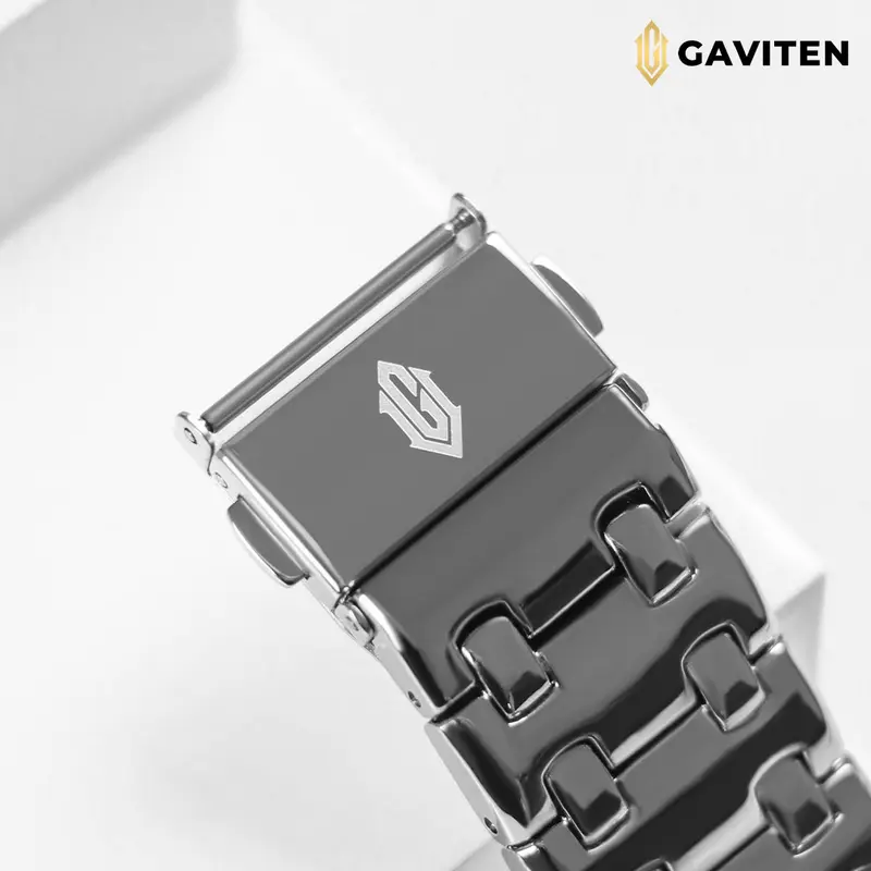 GAVITEN Jam Tangan Pria Gaviten GV 101 GV101 Original Garansi Resmi 1 Tahun - Stainless Steel 5