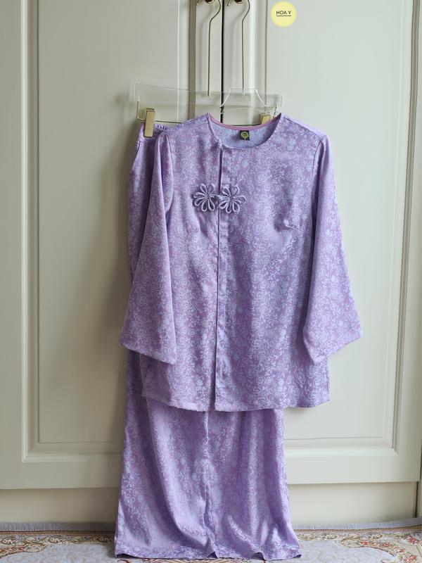  DL131 GẤM TÍM PASTEL   Họa Y Pháp Phục  bộ Đồ Lam Đi chùa - Phật Tử Nữ - Chất lụa cao cấp-big Size -Truyền Thống Mặc tết Women thanh Lịch hoa mai sentrung niên   bà ba cho mẹ việt áo dài trang mới nhất 2025 hán phục 