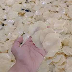 kripik mlinjo mentah terbuat dri biji mlinjo