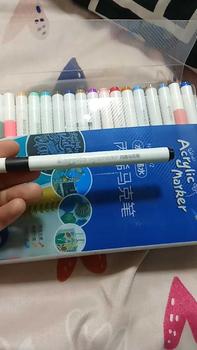Product Review of （Free gift）24/36/48/60/80 Colors DIY Acrylic Marker Pen Set Highlighter Markers Painting for Rock Glass Children's DIY from C**x 2