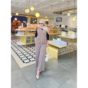 TERLARIS !!! SETT CELANA ROMPI WANITA VIRAL MATT KNIT TRENDY KANCING AKTIF BEST SELLER