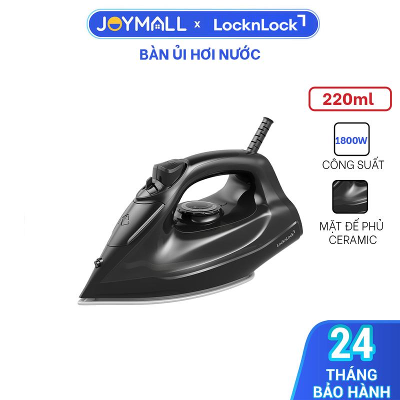  Bàn Ủi Hơi Nước LocknLock ENI334BLK 1800W 200ml Hàng Chính Hãng Mặt Đế Phủ Gốm Ceramic – JoyMall 