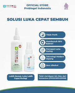 PROBIOGEL BUNDLING PAKET LENGKAP Spray Antiseptik 250ml & Hydrogel 70ml untuk Luka Diabetes Kronis Pasca Operasi HOCl Teknologi Jepang Tidak Perih Izin Kemenkes