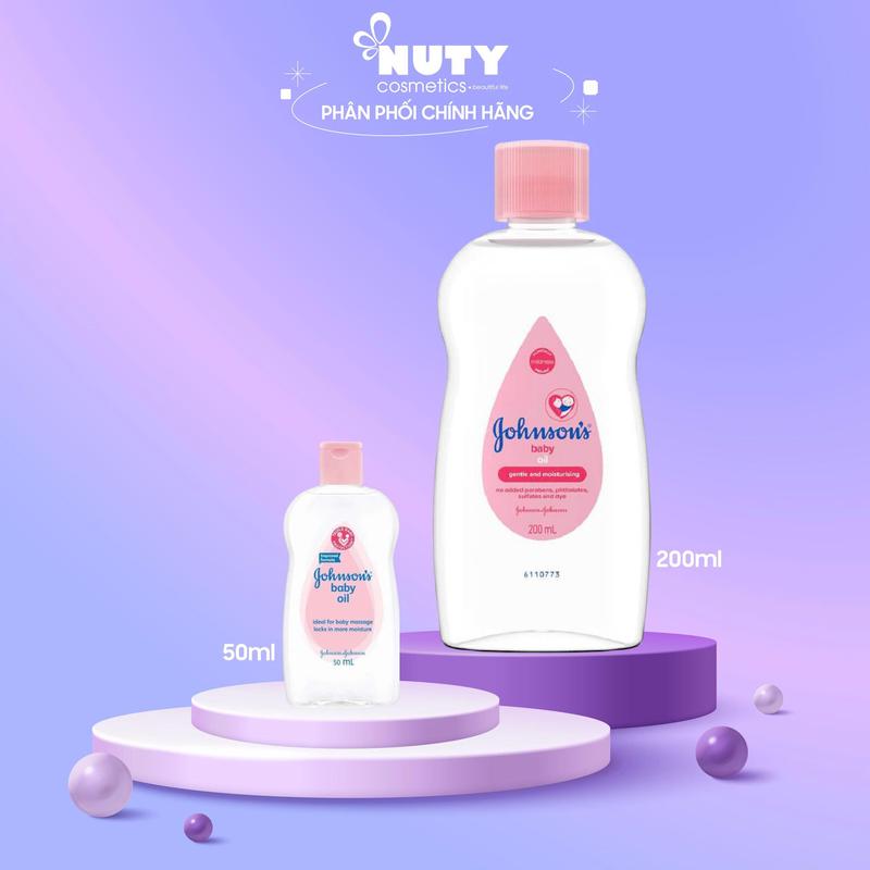 Dầu Massage và Dưỡng Ẩm Johnson’s Baby Oil (50ml/200ml)