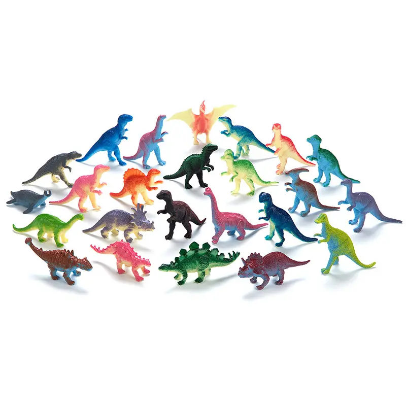Dinosaur series toys PVC simulation mini dinosaur model toys Children's cognitive toys Children's toys Tyrannosaurus Rex Spinosaurus Velociraptor material safe wear resistant play