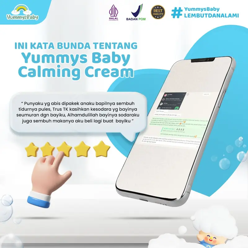 Calming Cream - Redakan Kolik & Kembung | Lembut dan Aman untuk Kulit Bayi Sensitif baby 2