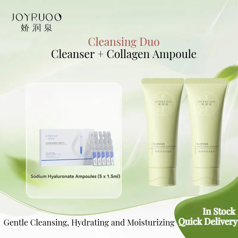 【JOYRUQO Singapore spot】 Skincare ([Free Gifts] Essence 1.5ml*5Pcs) GLORIOUS FACE CLEAR CLEANSER Facial Cleansing Facial Wash . Comfort