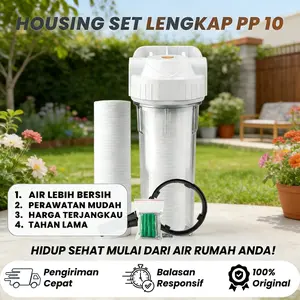 Filter Air Toren / Saringan Kran Air / Berpasir / Paket Filter Air  1 Tahap Filter 10 inch PPF