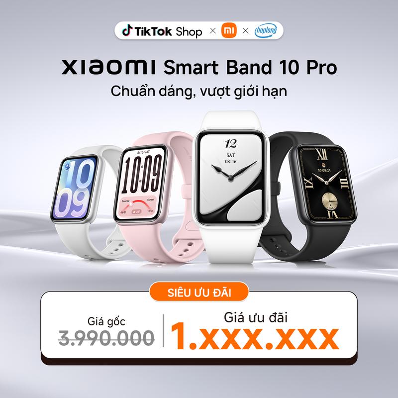 Vòng đeo tay thông minh Xiaomi Smart Band 10 Pro - 150+ chế độ thể thao - Theo…