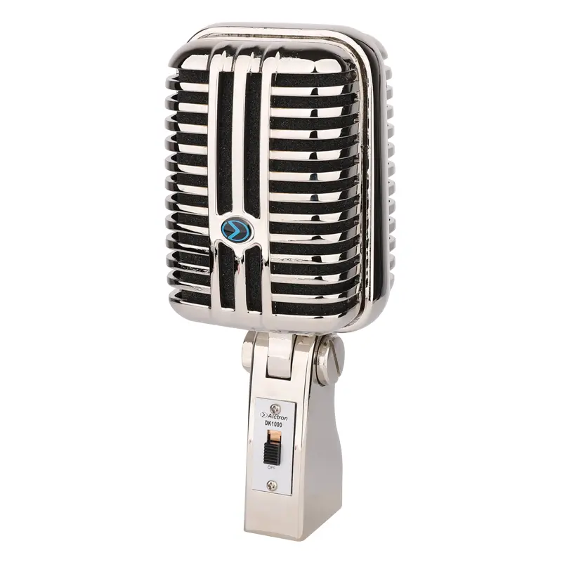 Alctron DK1000 Wired Vintage Classic Microphone High Quality Dynamic Moving Coil Mike Deluxe Metal Vocal Old Style Ktv Mic