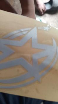 Product Review of Sticker Cutting Bintang Racing Hologram Keren Motorcycle Reflective - Ukuran 9 x 7,5 cm - Hologram from h**👀 0