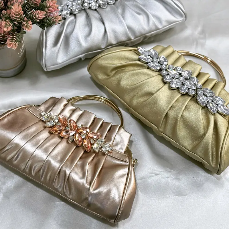 Tas Pesta AMINDA Embellished Crystal Clutch Bag Wanita 8