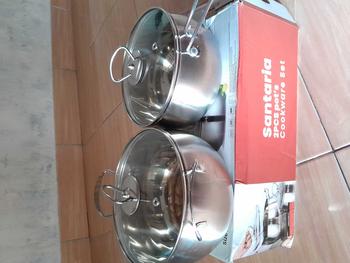 Product Review of GOLDEN EAGLE - Panci Set 16CM dan 18CM Panci Rebus Tutup Kaca Soup Pot Stainless Steel from N** B**i 1