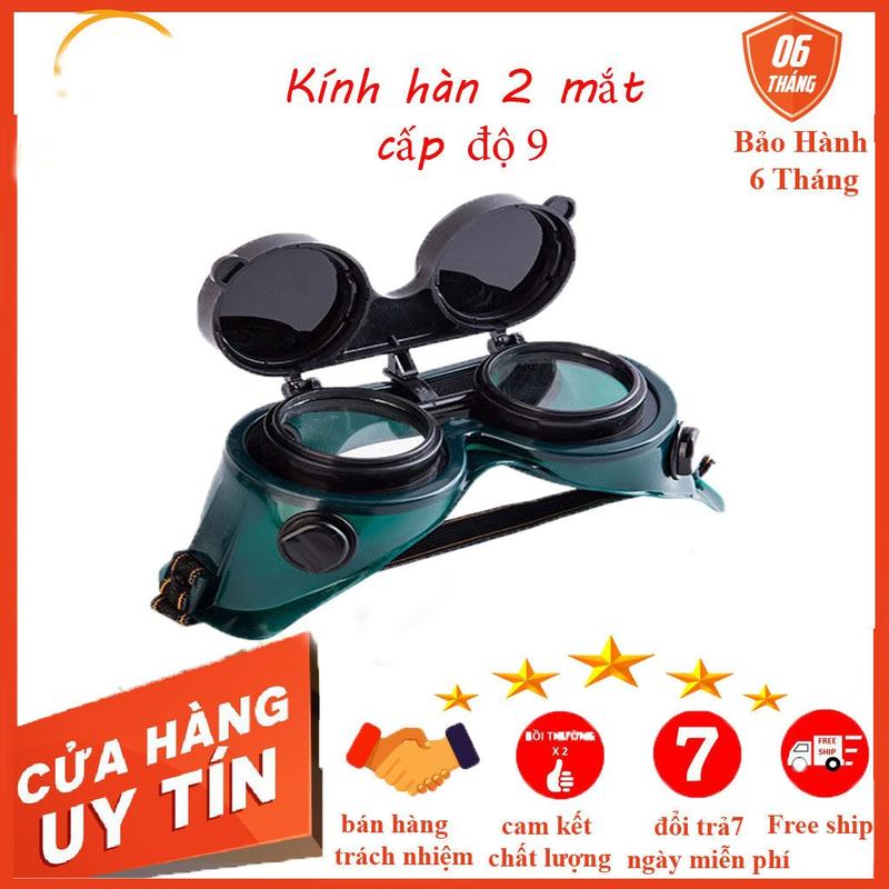 kính hàn kính hàn 2 lớp bảo vệ mắt máy hàn phụ kiện hàn