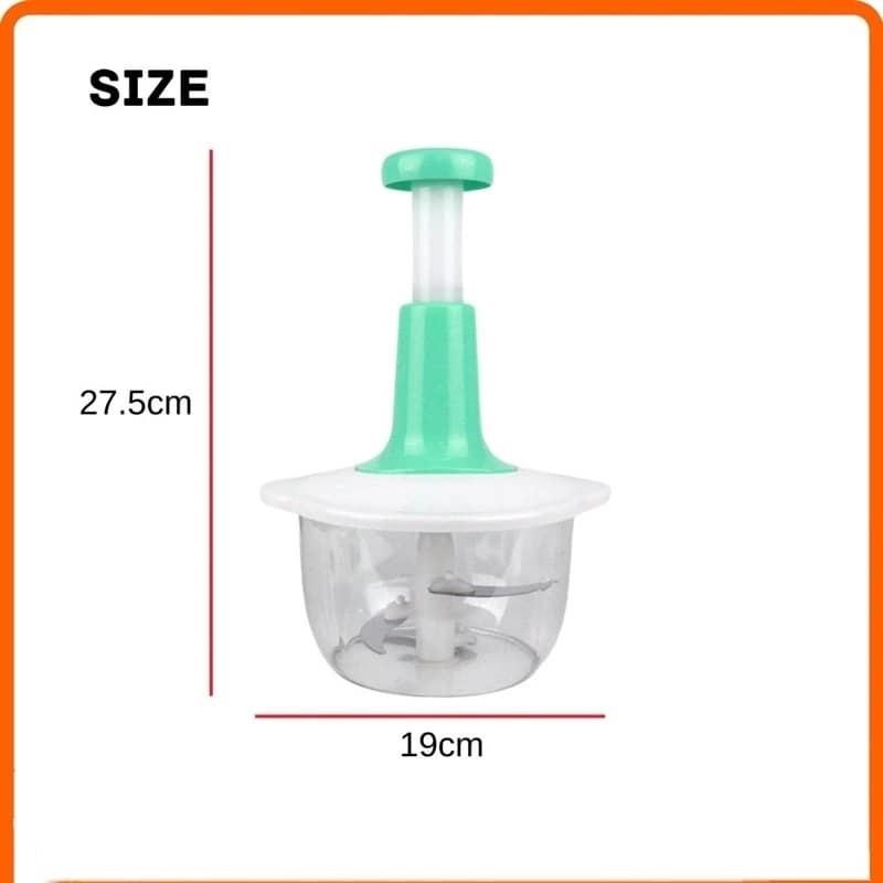 1500ML Hand Press Push Food Processor Chopper Chopping Fruits Vegetable Slicer Cutting Kitchen Tools Kitchenware Steel Blue Iron Stainless Utensils 2