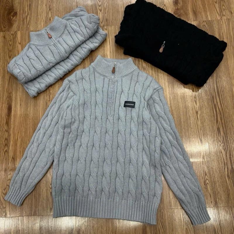  Áo len Thêu Ngua Van nam nữ cổ kéo 3 màu hot new chất dệt kim DOANH XÙ JEAN VN 