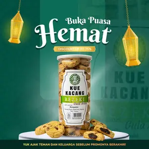 Poetri Bali Kue Kacang Rezeki Gula Aren 500gr Cemilan Enak Gurih Dari Kacang Tanah Pilihan Dan Gula Aren