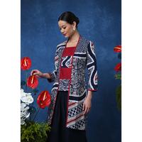 Gambar NONA RARA - Tunik Aling Dobi T4872, Baju kerja batik blouse wanita modern - XL dari Nona Rara Batik Kota Administrasi Jakarta Timur 1 Tokopedia