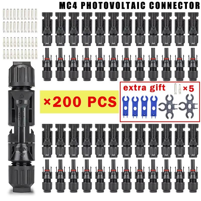 Product Introduction of 10/20/40/100/200/400Pcs Photovoltaic Solar Connector kit 1000V 30A connectors for solar panels PV/MC 2.5/4/6mm² 33