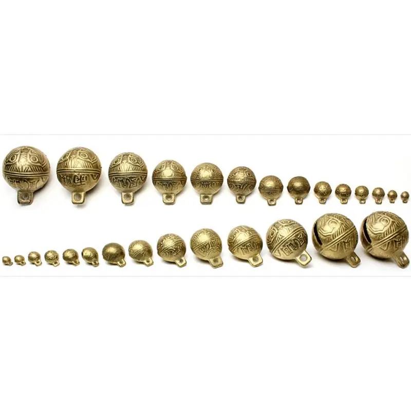 Chuông Vòng Cổ Chó Cổ Điển Đáng Yêu, Chuông Đồng, Có Kích Thước 11mm, 14mm, 18mm, 20mm, 53mm, Chuông Thủ Công, Chuông Đồng Mini 4