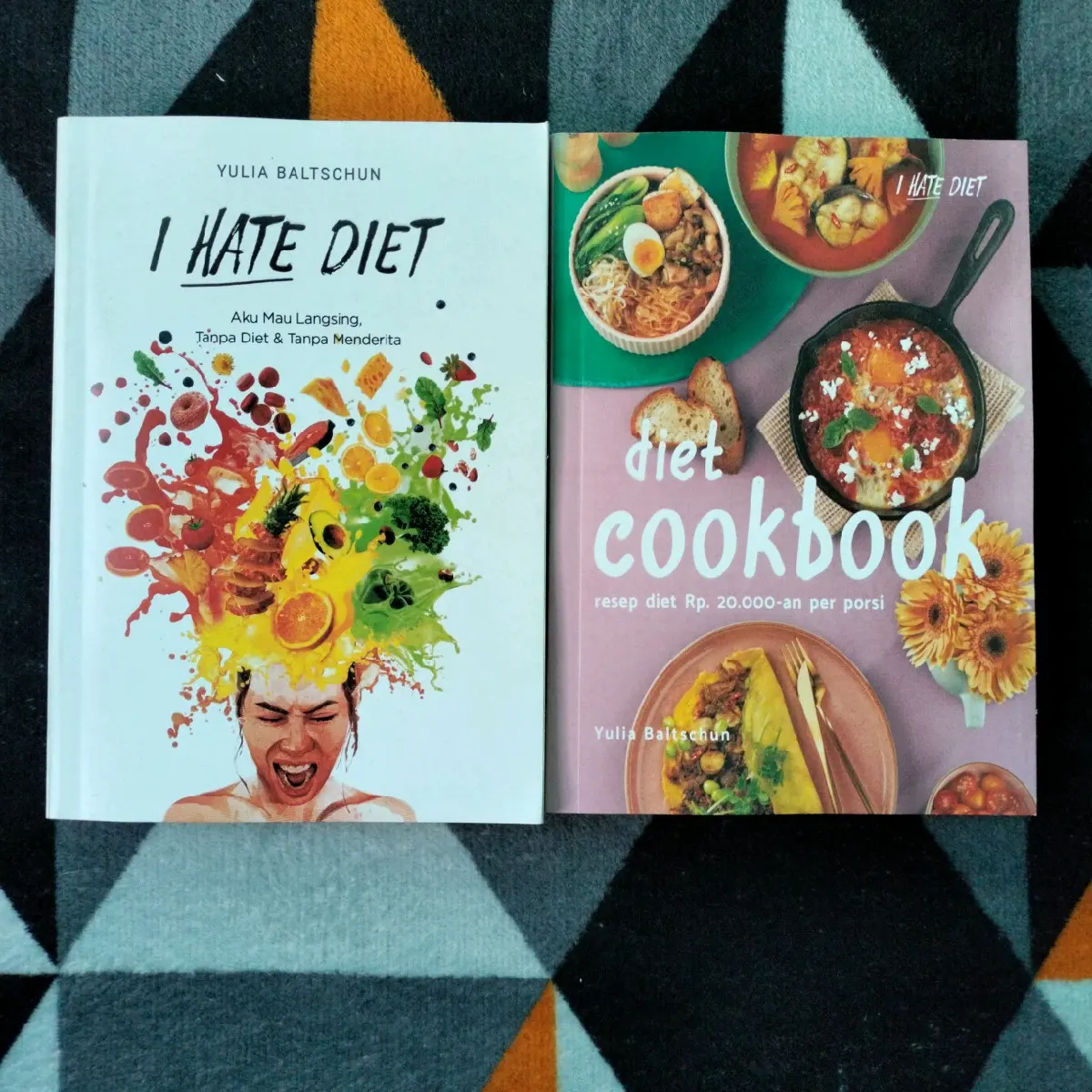 paket 2 buku best seller : I HATE DIET & DIET COOKBOOK : YULIA BALTSCHUN