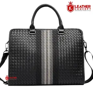 Leather Concept SAMUEL Tas Selempang Kulit Pria Tas Kerja Kulit Cowok Tas Kerja Pria Hitam