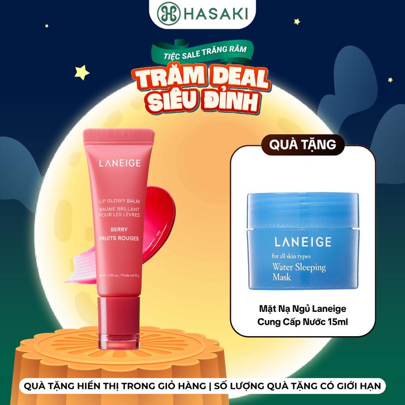 [MUA 1 TẶNG 1] Son Dưỡng Laneige Lip Glowy Balm Căng Bóng 10g | HASAKI BEAUTY