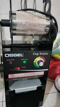 Product Review of Press Cup Sealer CS220 OSSEL Tutup Gelas Plastik 3 in 1 Sampai jumbo 22 Oz from 😍**😍 0