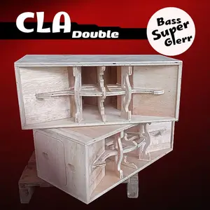 CLA Box Speaker Double 4 Inch Double Tebal 9mm Bahan Triplek Birch Great A Kualitas Terbaik Cocok Untuk Miniatur Subwoofer Suara Jernih Dan Bass Kuat