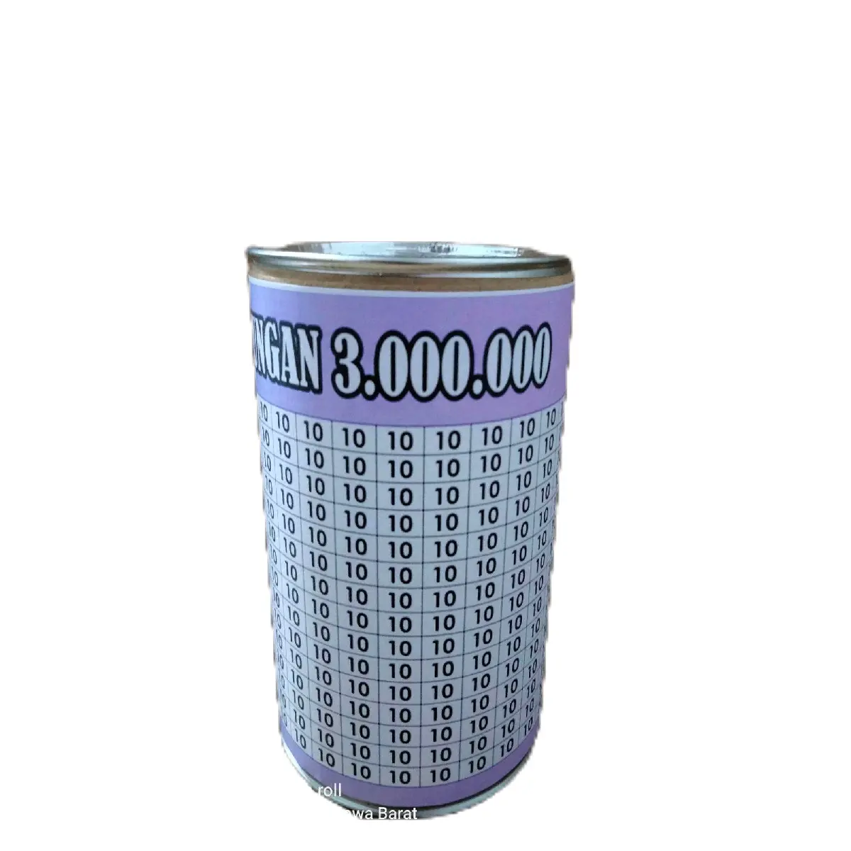 NIZAM STORE 24  3 10 k Ungu Putih  / Viral Tiktok / Unik celeng an Paper Multicoloured Piggy Banks celengan target murah Hadiah anti tuyul