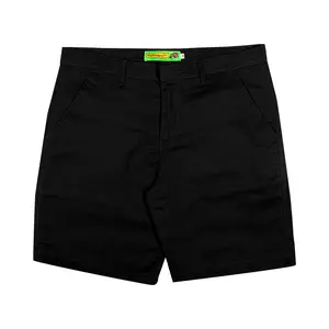 Shining Bright Chinos Short Pants - Black Celana Pendek Hitam Pria Casual Katun Reguler Fit