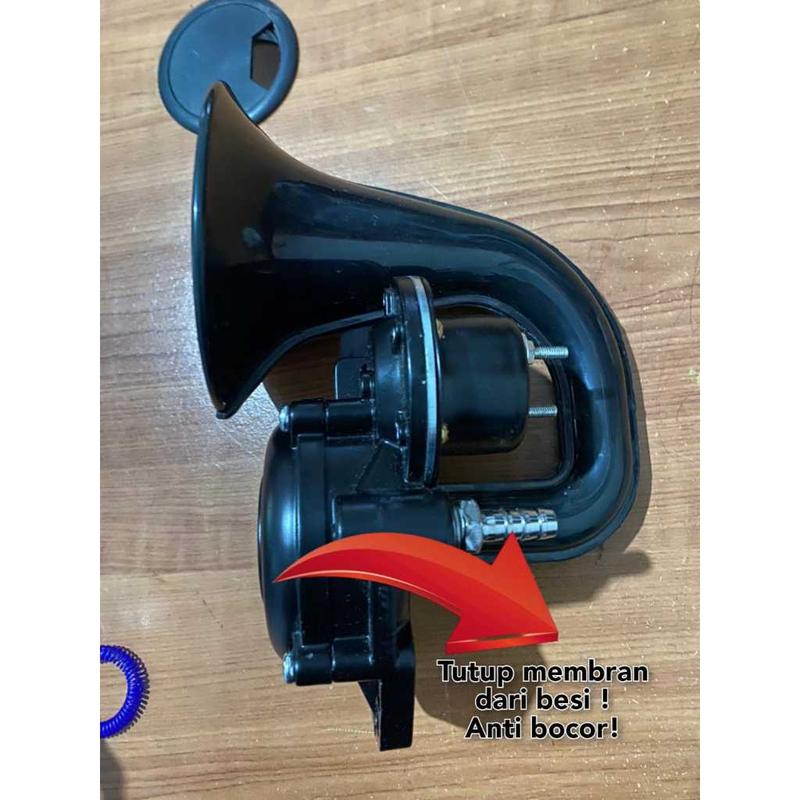 KLAKSON VOLVO SCANIA MERK CICADA 12V/24V KLAKSON ANGIN TUTUP MEMBRAN DARI BESI 3