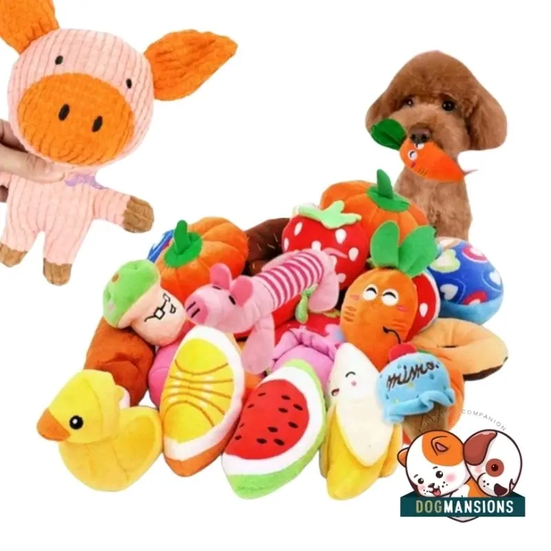 (Bundle Of 6)Pet Toys Squeaky Bone Puppy Chew Toy Interactive Cat Toys Pet Dog