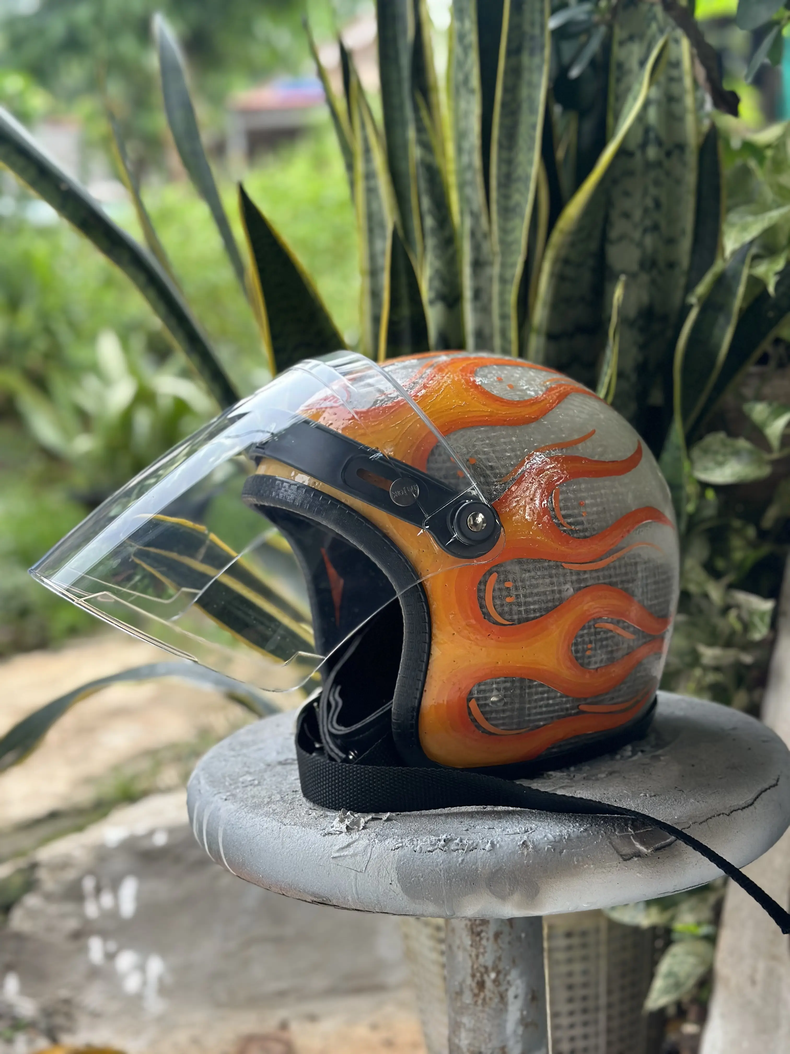 helm slimhead raw flame chekerboar