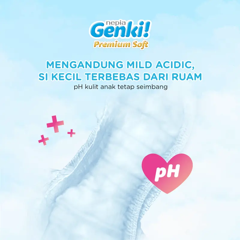 Nepia Genki Diapers Premium Soft Tape / Popok Bayi Perekat [0-5 kg] Ukuran NB44 - Single Pack 2
