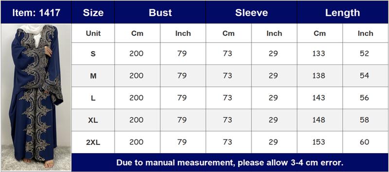 Product Introduction of 1417#  Modern Dubai Embroidery Big Cuff Nida Batwing Sleeve Modest Fashion Butterfly Abaya 0