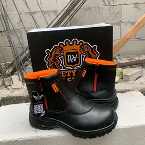 Sepatu safety king RV KWD 206 X  BY HONEYWELL Boots Shoes Pria Karet Synthetics Brown Black Titanium Waterproof Work & Safety Footwear Kerja Besi