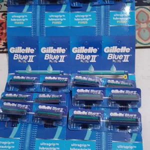 garuk kumis cukur kumis blue 2 paket lengkap 24pcs perlembar