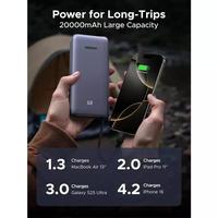Gambar UGREEN Power Bank 20.000mAh Built-in Retractable Cable PD Fast Charging 45w 67W 145w 165W 55987B - UGREEN 55992B-145W dari GADVENTIA Kota Administrasi Jakarta Barat 4 Tokopedia