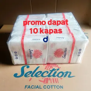 SELECTION Kapas Wajah [35 g/ 10 pcs] Kapas Selection / Selection Kapas Wajah / Kapas Kecantikan / Kapas Pembersih Wajah / Kapas Make Up / Kapas Makeup / Kapas Wajah