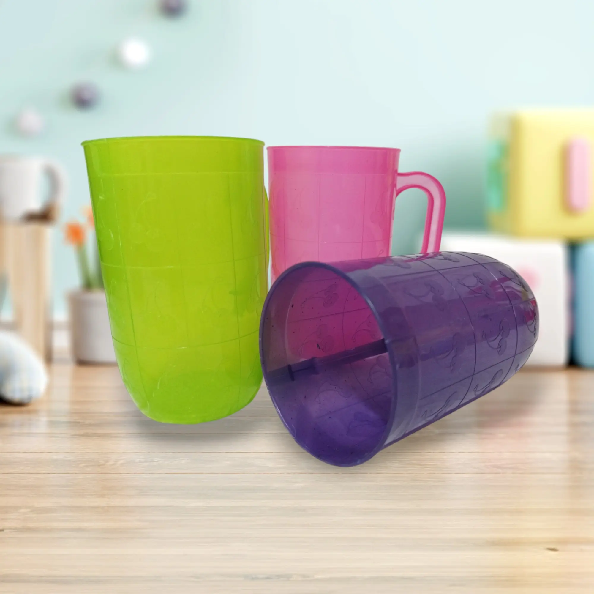 GELAS CANGKLEK/GELAS BIR 6 PCS Minuman Plastik Kitchenware Cangkir