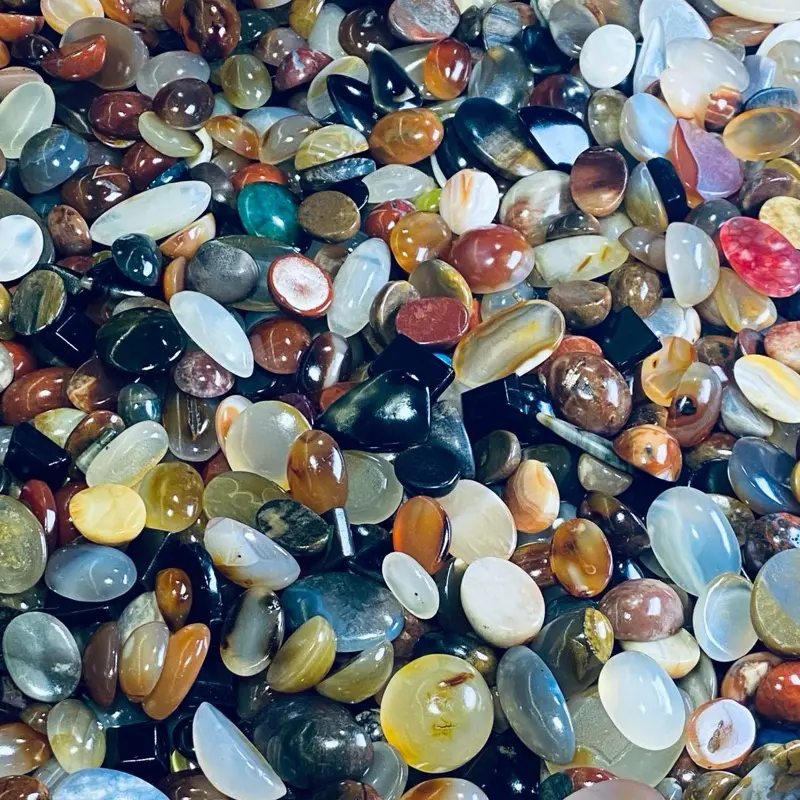 Batu akik hiasan tangan akik natural paketan
